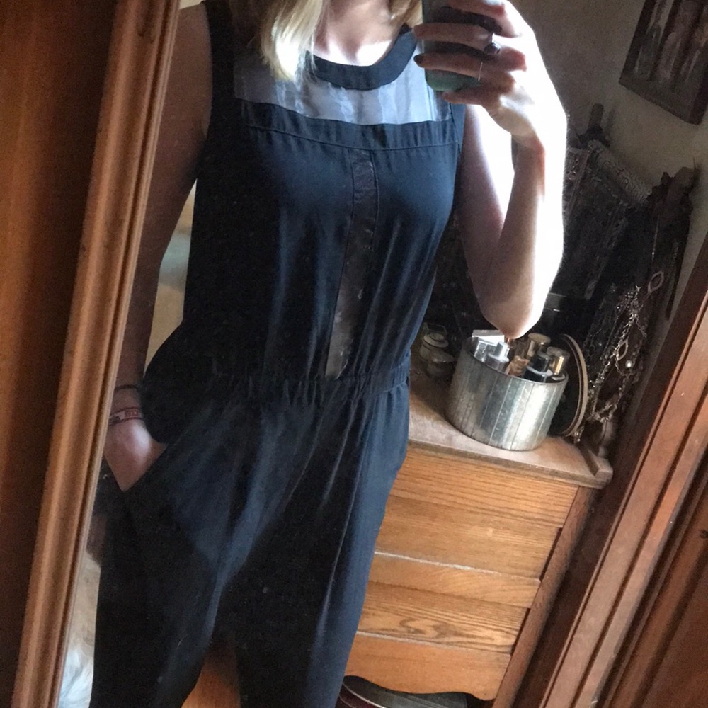Black unique jumpsuit